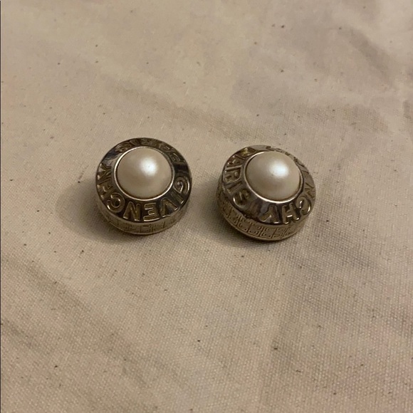 Givenchy Faux Pearl Clip On Earrings - Picture 3 of 4